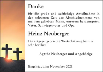 Traueranzeige von Heinz Neuberger von vrm-trauer Allgemeine  Zeitung Ingelheim-Bingen