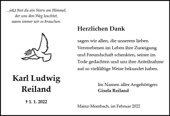 Traueranzeige von Karl Ludwig von vrm-trauer AZ Mainz