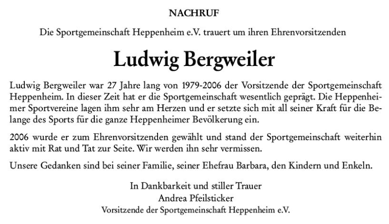  Traueranzeige für Ludwig Bergweiler vom 08.02.2022 aus vrm-trauer Bürstädter/Lamperth. Ztg/Starkenburger
