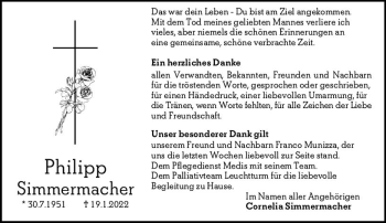 Traueranzeige von Philipp Simmermacher von vrm-trauer Groß-Gerauer Echo