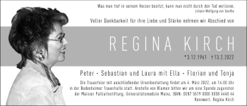 Traueranzeige von Regina Kirch von vrm-trauer AZ Mainz