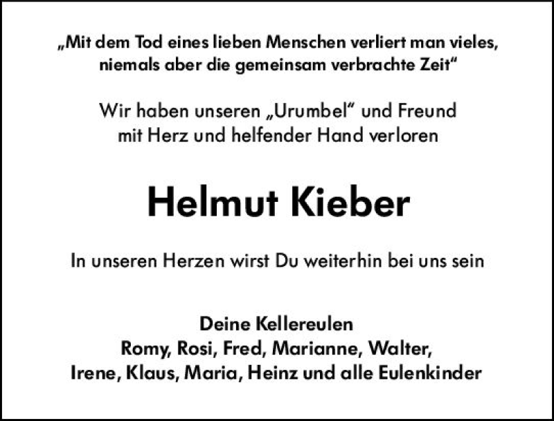  Traueranzeige für Helmut Kieber vom 05.03.2022 aus vrm-trauer AZ Mainz