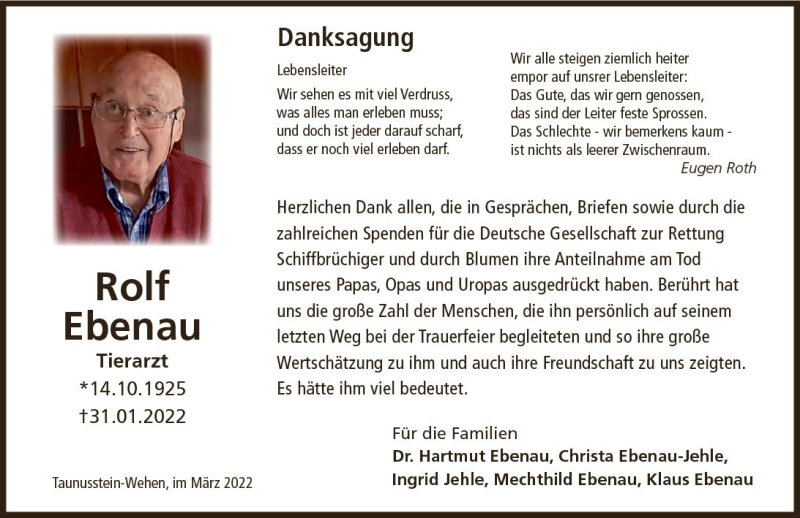  Traueranzeige für Rolf Ebenau vom 19.03.2022 aus vrm-trauer Wiesbadener Kurier