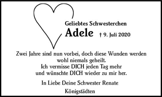 Traueranzeige von Adele Schydlowski von vrm-trauer Rüsselsheimer Echo / MainSpitze