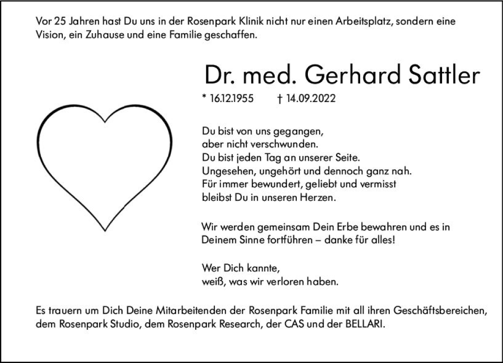  Traueranzeige für Gerhard Sattler vom 17.09.2022 aus vrm-trauer Darmstädter Echo