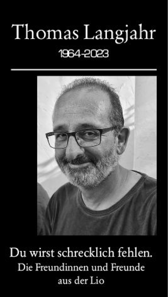 Traueranzeige von Thomas Langjahr von Darmstädter Echo