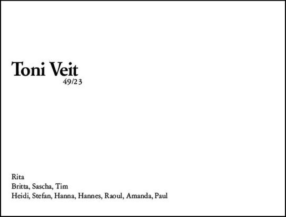  Traueranzeige für Toni Veit vom 18.02.2023 aus Allgemeine Zeitung Mainz