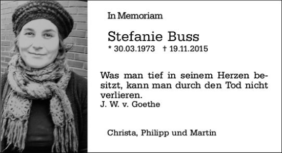 Traueranzeige von Stefanie Buss von Groß-Gerauer Echo
