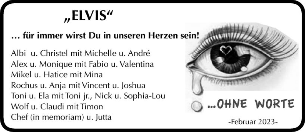  Traueranzeige für Thomas Lupp vom 11.03.2023 aus Wiesbadener Kurier