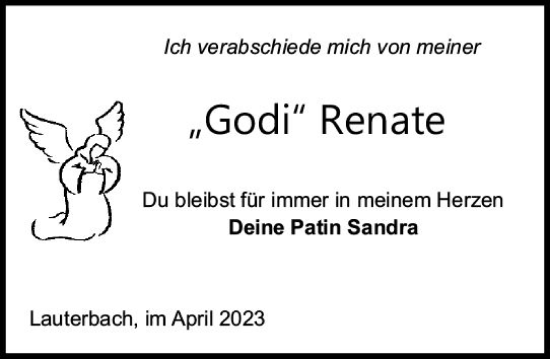 Traueranzeige von Renate Kreller von VRM Trauer