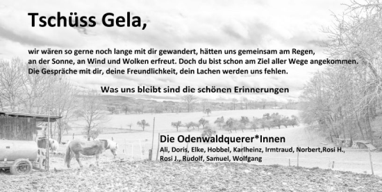 Traueranzeige von Angelika Schrader von Darmstädter Echo