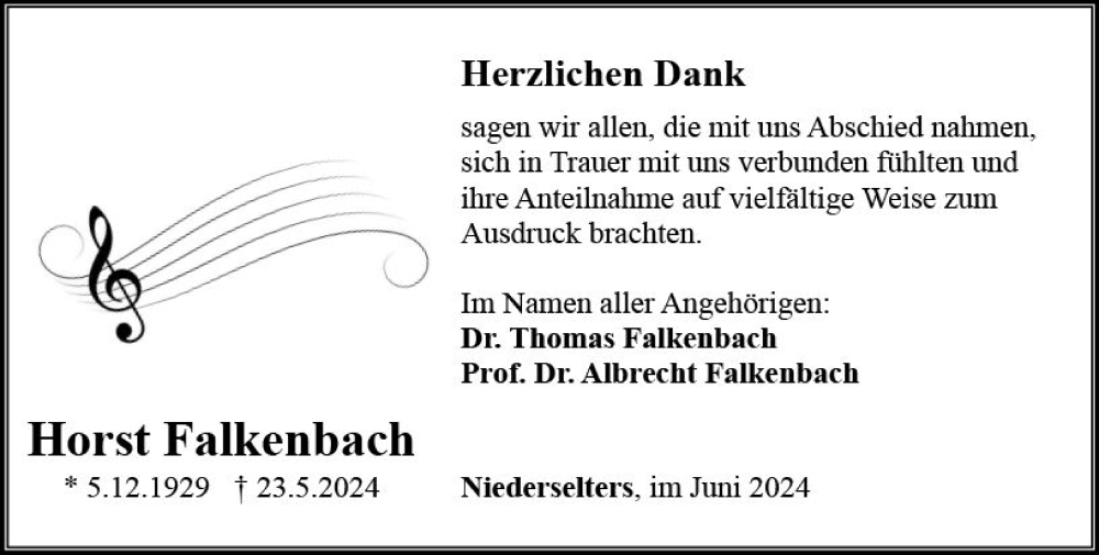  Traueranzeige für Horst Falkenbach vom 08.06.2024 aus Nassauische Neue Presse