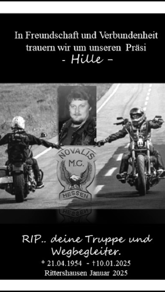 Traueranzeige von Hilmar Heupel von Dill Block