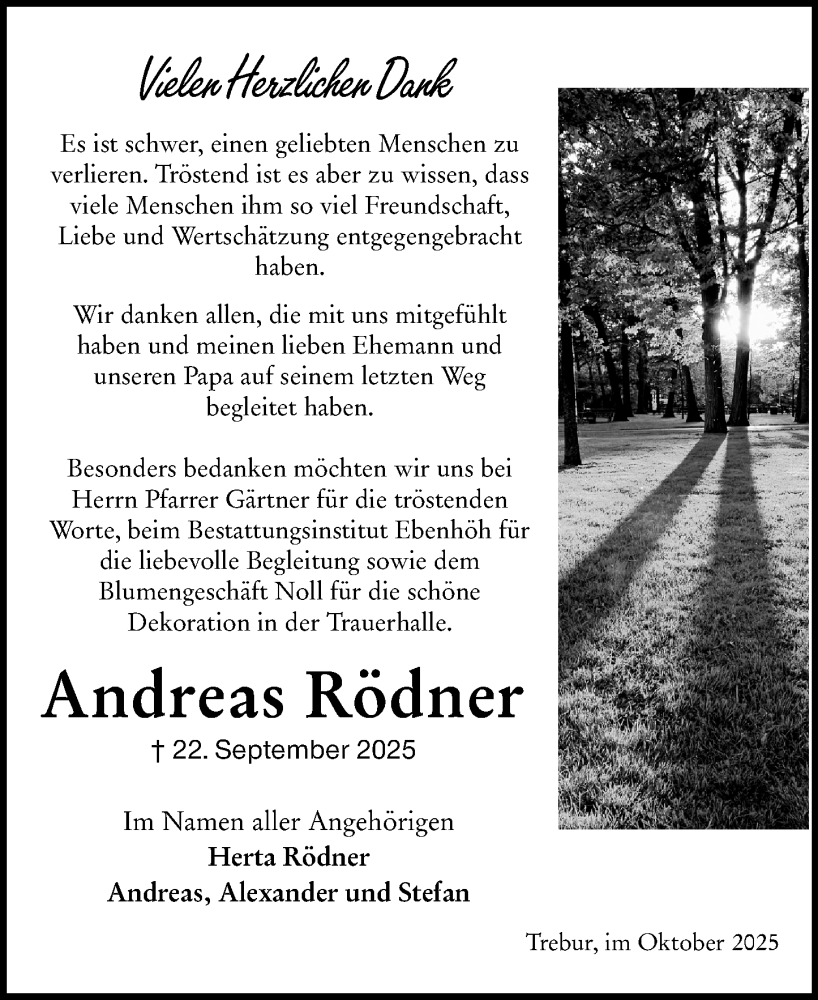  Traueranzeige für Andreas Rödner vom 25.10.2025 aus Groß-Gerauer Echo