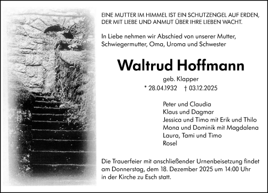 Traueranzeige von Waltrud Hoffmann von Camberger Anzeiger