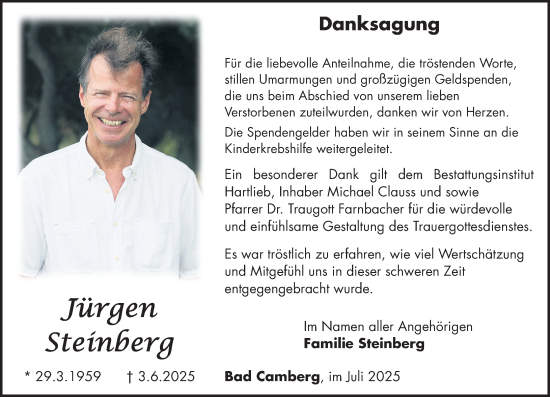 Traueranzeige von Jürgen Steinberg von Nassauische Neue Presse