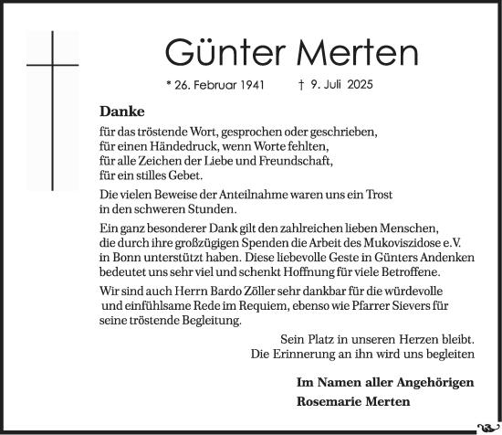 Traueranzeige von Günter Merten von Allgemeine Zeitung Mainz